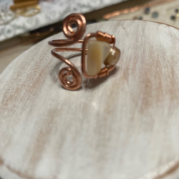 Copper wire wrapped ring - Picture 3 of 3